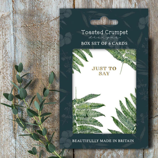 Just to Say (Fern Pure) Set of 6 Cards