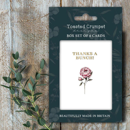 Thanks a Bunch (Peony) Set of 6 Cards