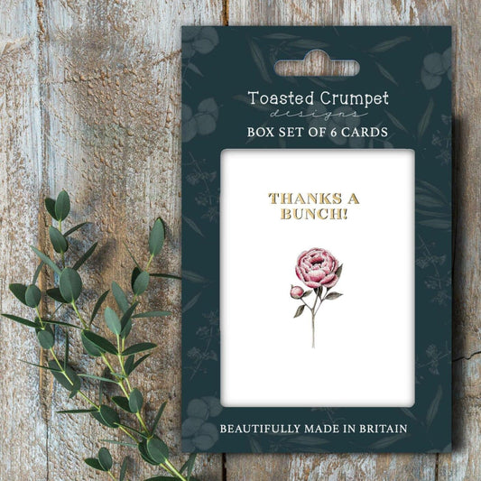 Thanks a Bunch (Peony) Set of 6 Cards