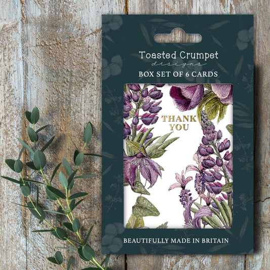 Thank You (Mulberry Pure) Set of 6 Cards