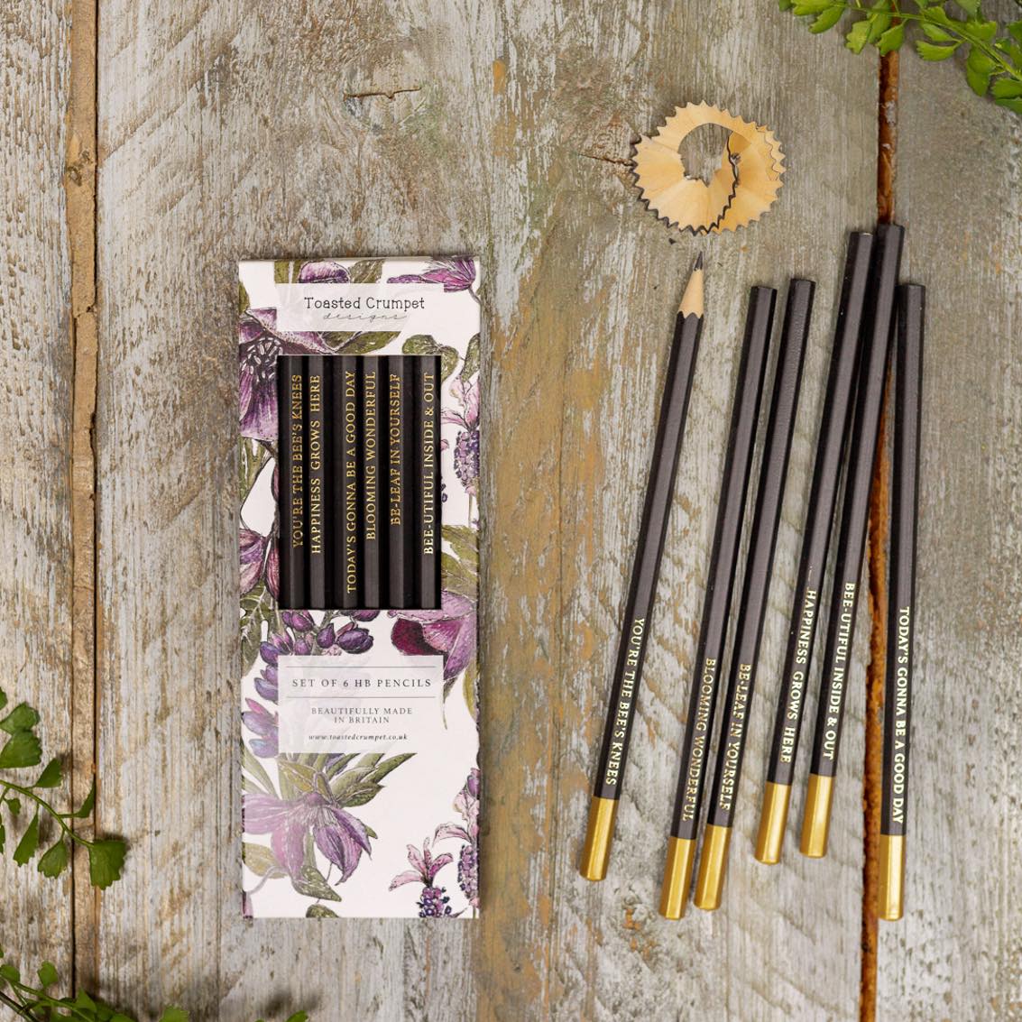 The Mulberry Collection (Pure) Set of 6 Pencils