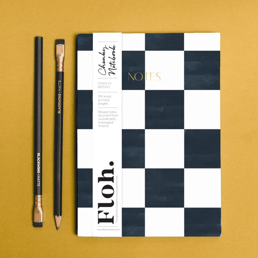 NEW! Espresso (Checkerboard) A5 Chunky Notebook
