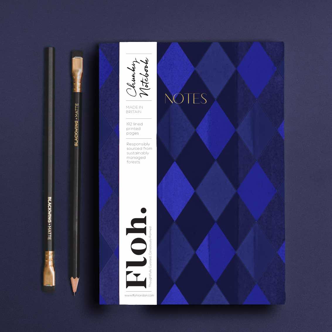 NEW! Mystic Night & Cobalt (Harlequin) A5 Chunky Notebook (available for dispatch from July 2026)