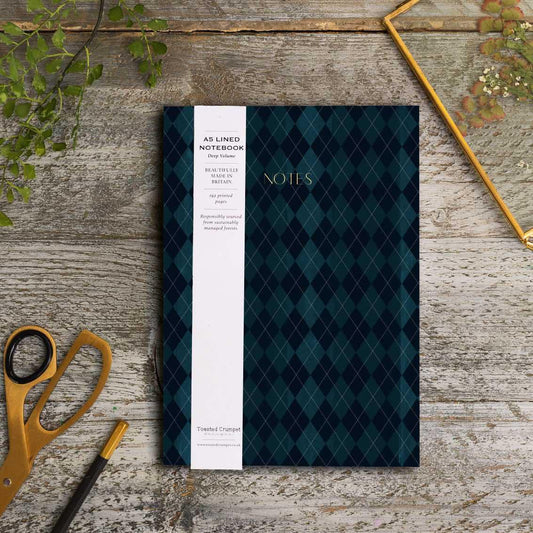 NEW! Midnight Blue (Argyle) Chunky Notebook (available for dispatch from July 2026)