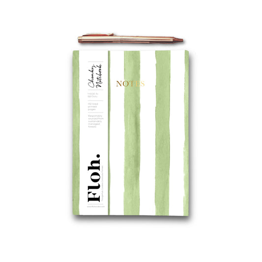 NEW! Olive (Stripes) A5 Chunky Notebook (available for dispatch from Jan 2026)