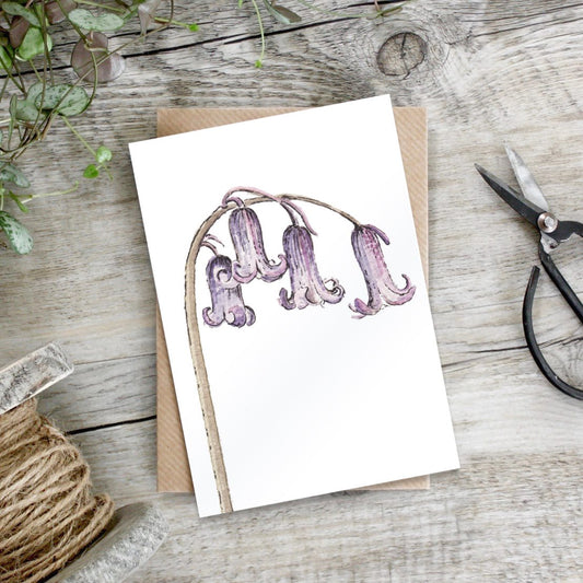 Bluebells Card (Cello-Free)