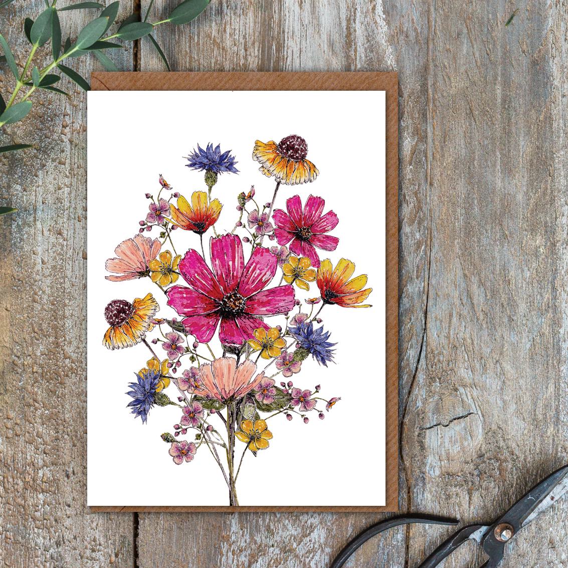 "The Regency Garden Collection Pretty Posies" Boxed Set of 8 Mixed Notecards