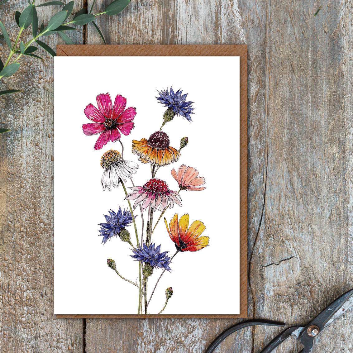 "The Regency Garden Collection Pretty Posies" Boxed Set of 8 Mixed Notecards