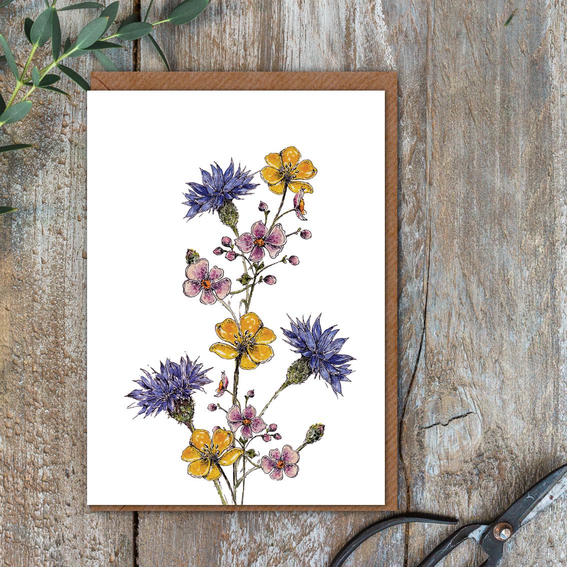 "The Regency Garden Collection Pretty Posies" Boxed Set of 8 Mixed Notecards