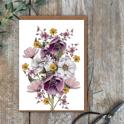 "The Regency Garden Collection Pretty Posies" Boxed Set of 8 Mixed Notecards