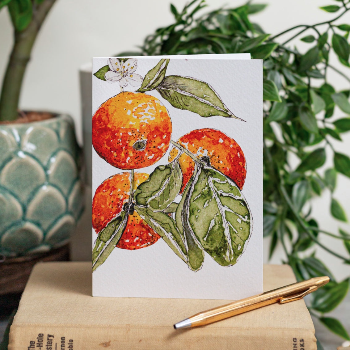 NEW! Oranges Card (Cello-Free)