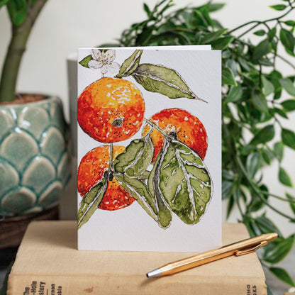 NEW! Oranges Card (Cello-Free)