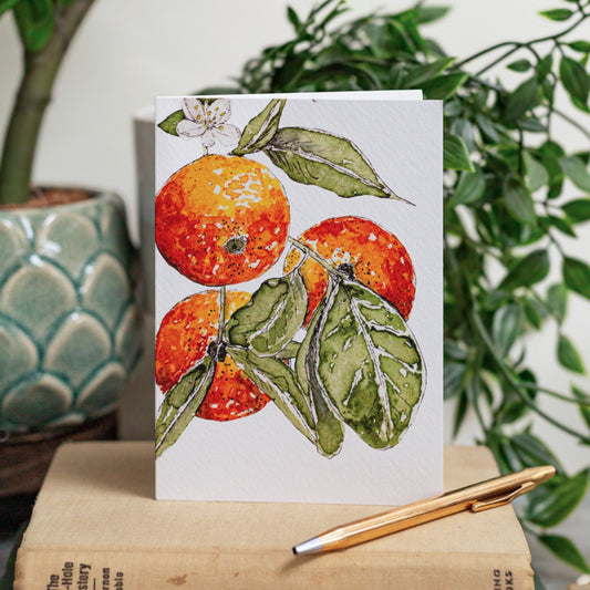 NEW! Oranges Card (Cello-Free)