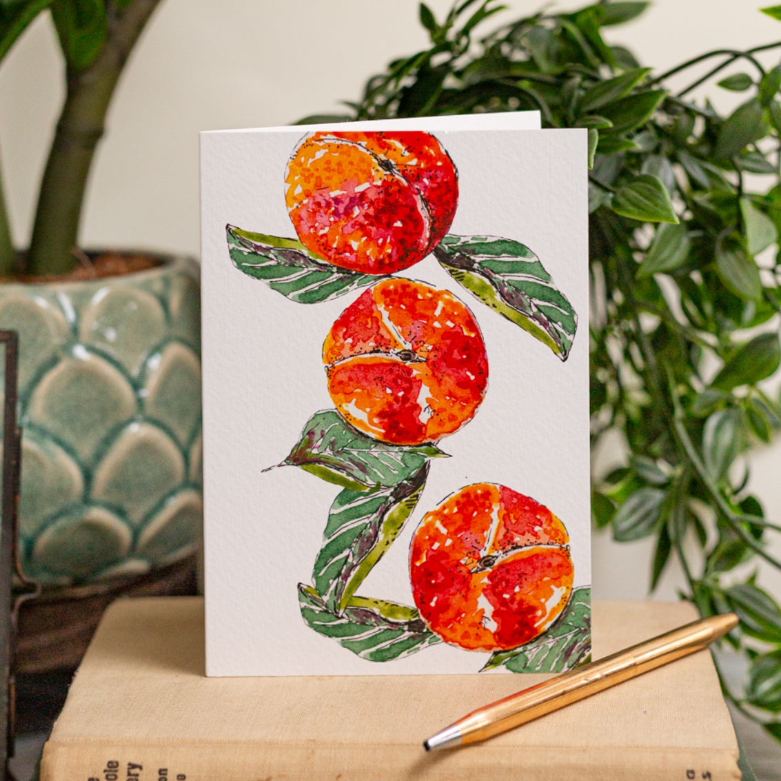 NEW! Peaches Card (Cello-Free)