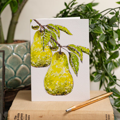 NEW! Pears Card (Cello-Free)