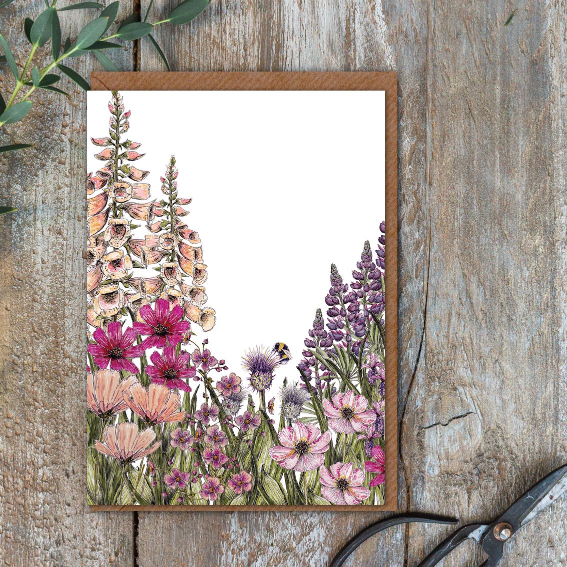 "The Regency Garden Collection Wildflower Meadows" Boxed Set of 8 Mixed Notecards