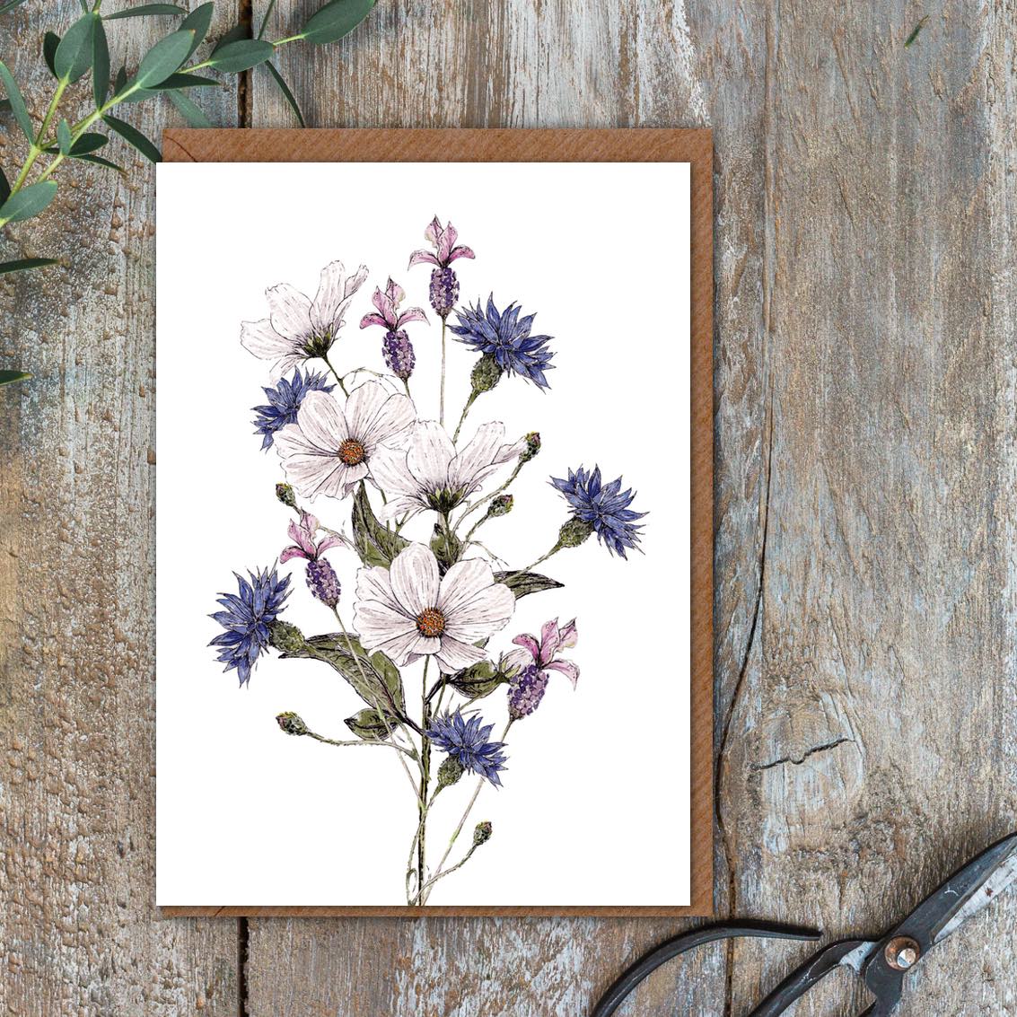 "The Regency Garden Collection Pretty Posies" Boxed Set of 8 Mixed Notecards