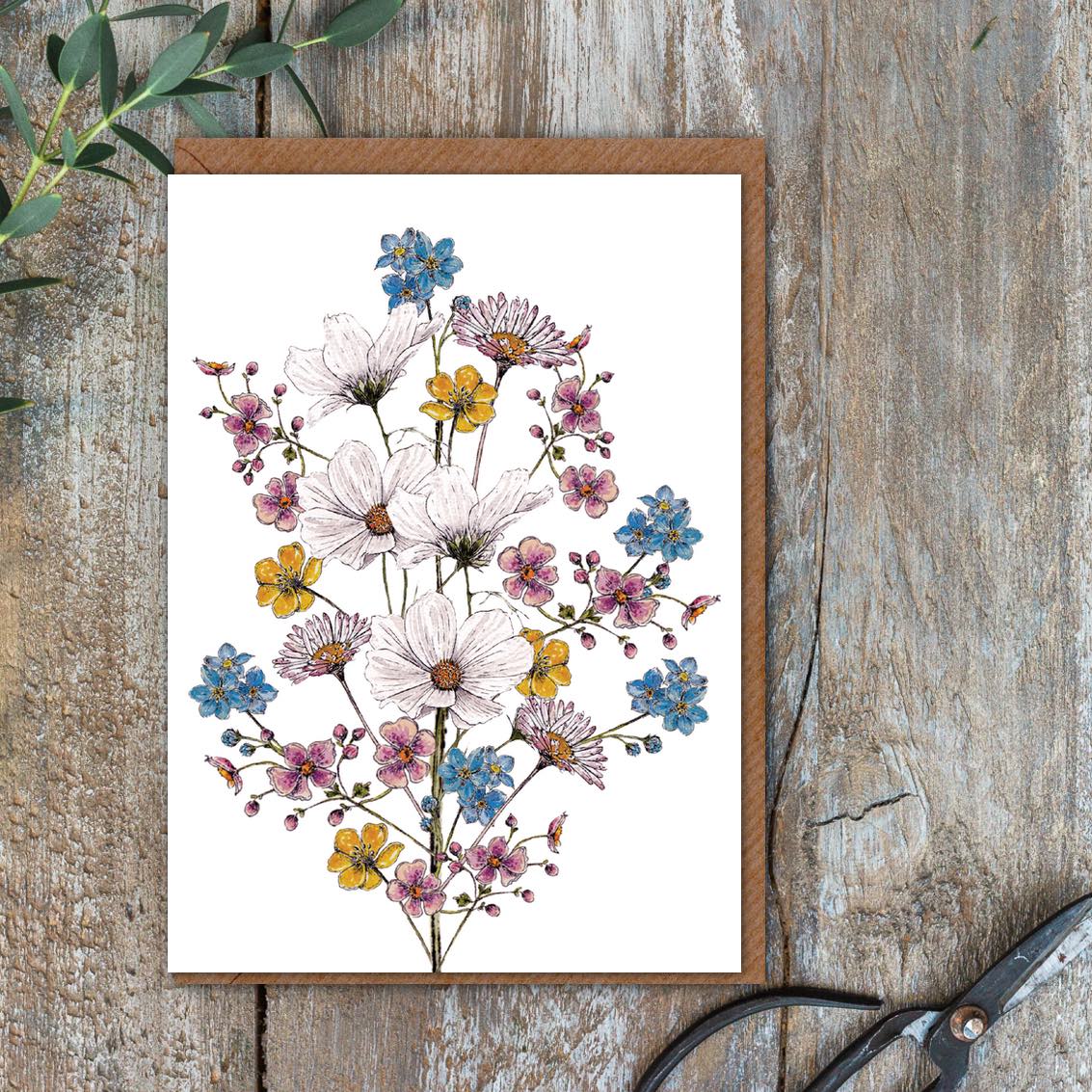 "The Regency Garden Collection Pretty Posies" Boxed Set of 8 Mixed Notecards