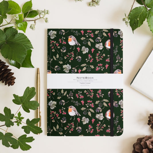 NEW! Hedgerow (Green) A5 Lined Notebook (available for dispatch from August 2026)