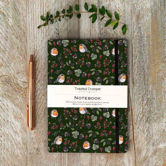 NEW! Hedgerow (Green) A5 Lined Notebook (available for dispatch from August 2026)