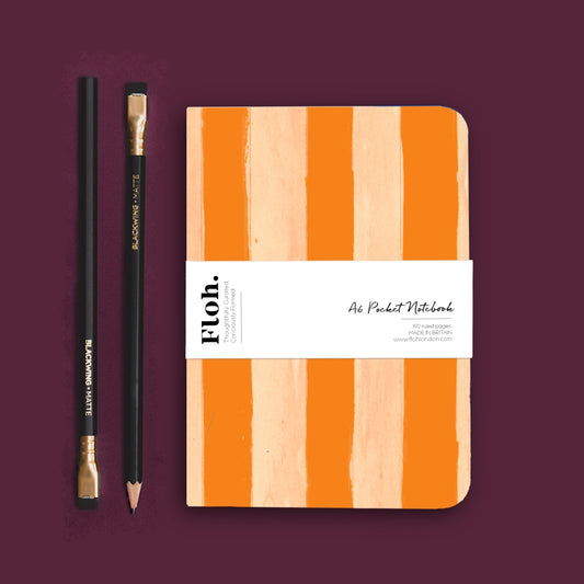 NEW! Marmalade (Stripes) A6 Lined Pocket Notebook (available for dispatch from August 2026)