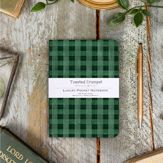 NEW! Highland Moss (Tartan) A6 Lined Pocket Notebook (available for dispatch from July 2026)
