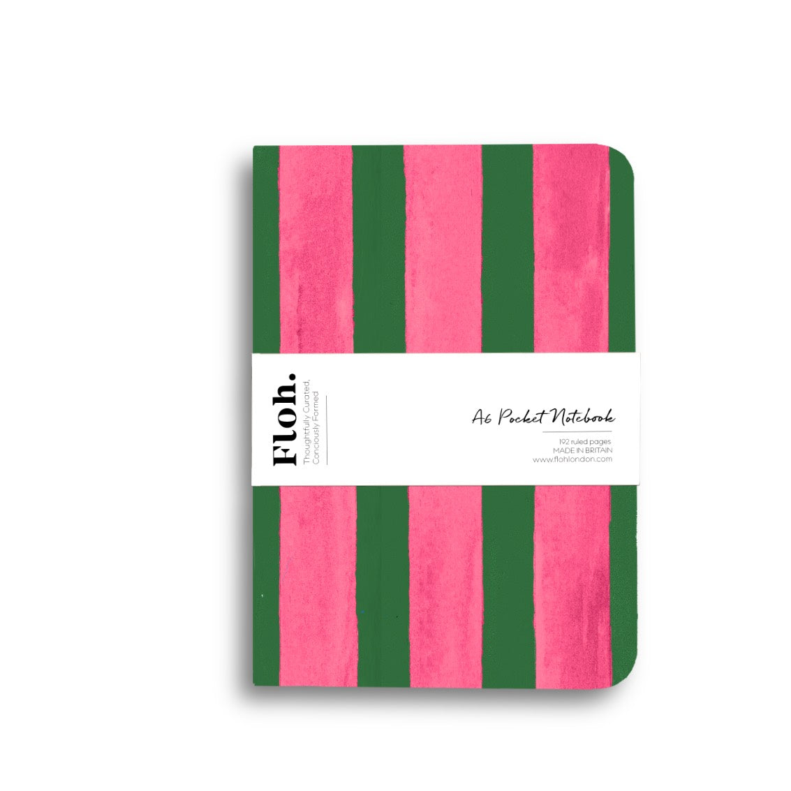 NEW! Watermelon & Kiwi (Stripes) A6 Lined Notebook (available for dispatch from January 2027)