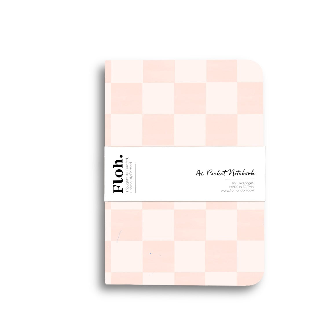 NEW! Elderflower (Checkerboard) A6 Lined Pocket Notebook (available for dispatch from January 2027)