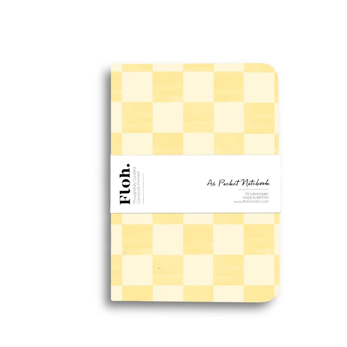 NEW! Pina Colada (Checkerboard) A6 Lined Pocket Notebook (available for dispatch from January 2027)