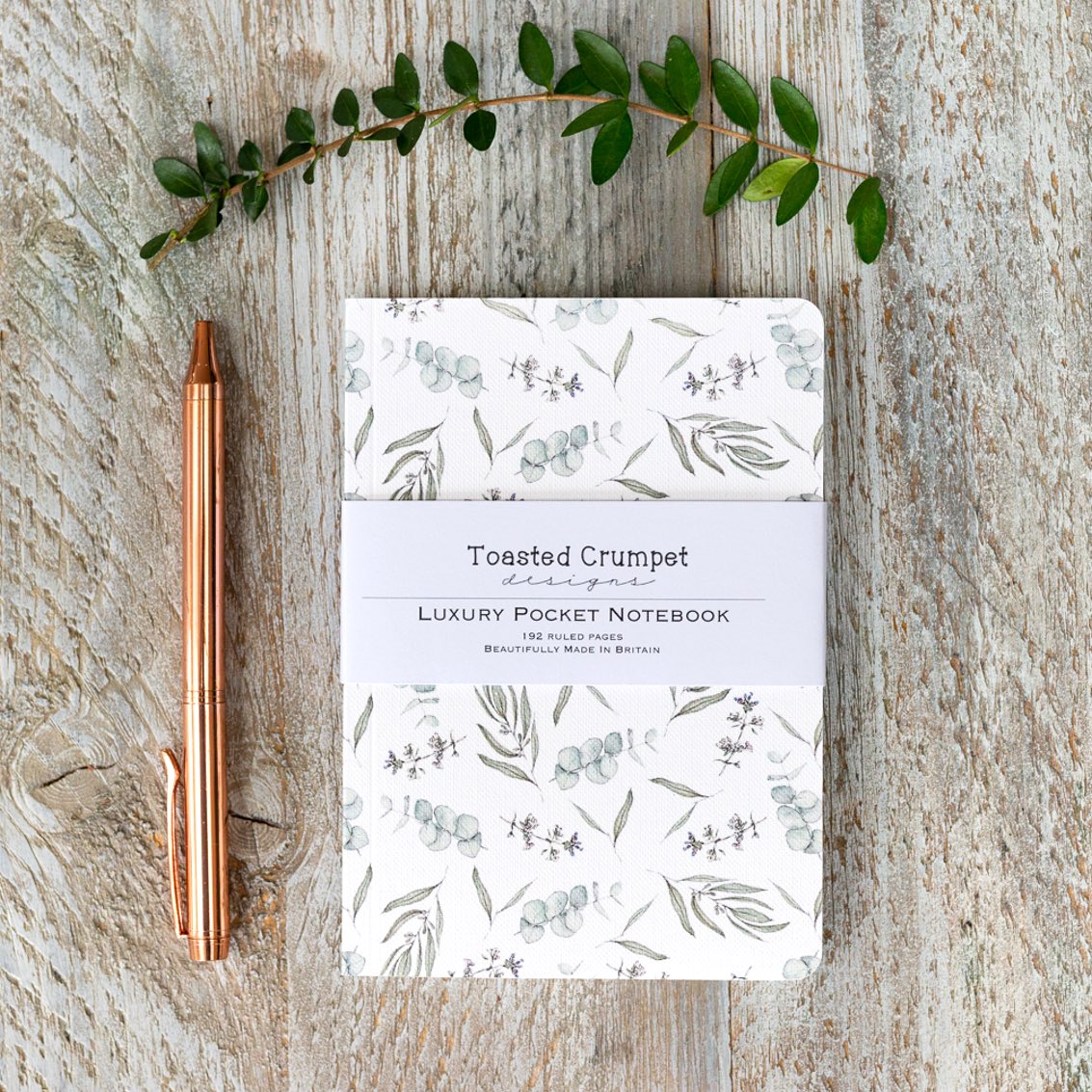 Eucalyptus (Pure) A6 Lined Pocket Notebook