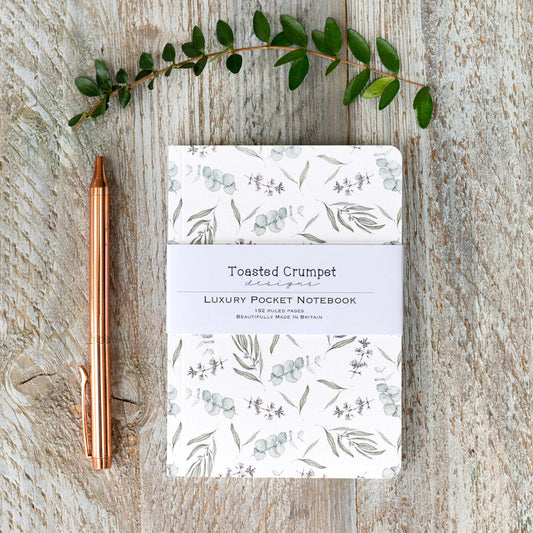 Eucalyptus (Pure) A6 Lined Pocket Notebook