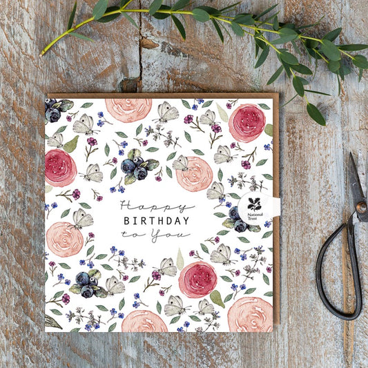 Happy Birthday to You (White Butterfly Pure) Card (Cello-Free)