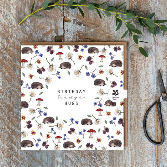 Birthday Hedge Hugs (Hedgehogs Pure) Card (Cello-Free)