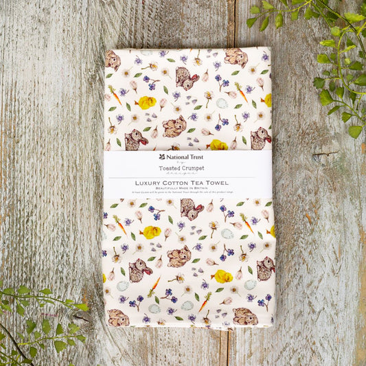 Easter Bunnies & Chicks Tea Towel