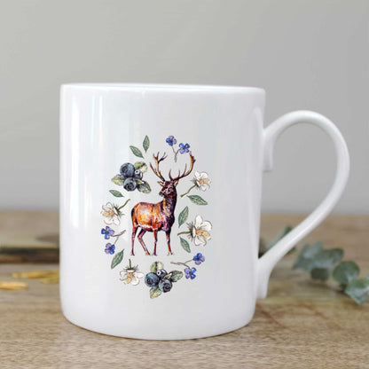 Woodland Creatures Stag Mug in a Gift Box