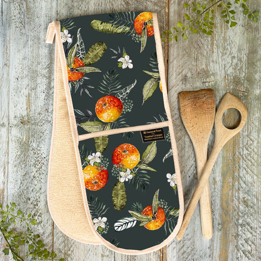 NEW! Oranges (Noir) Cotton Double Oven Glove (available for dispatch from Jan 2026)