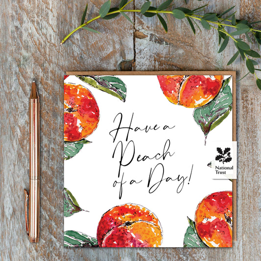 NEW! Have a Peach of a Day (Peach Pure) Card (Cello-Free) (available for dispatch from Jan 2026)