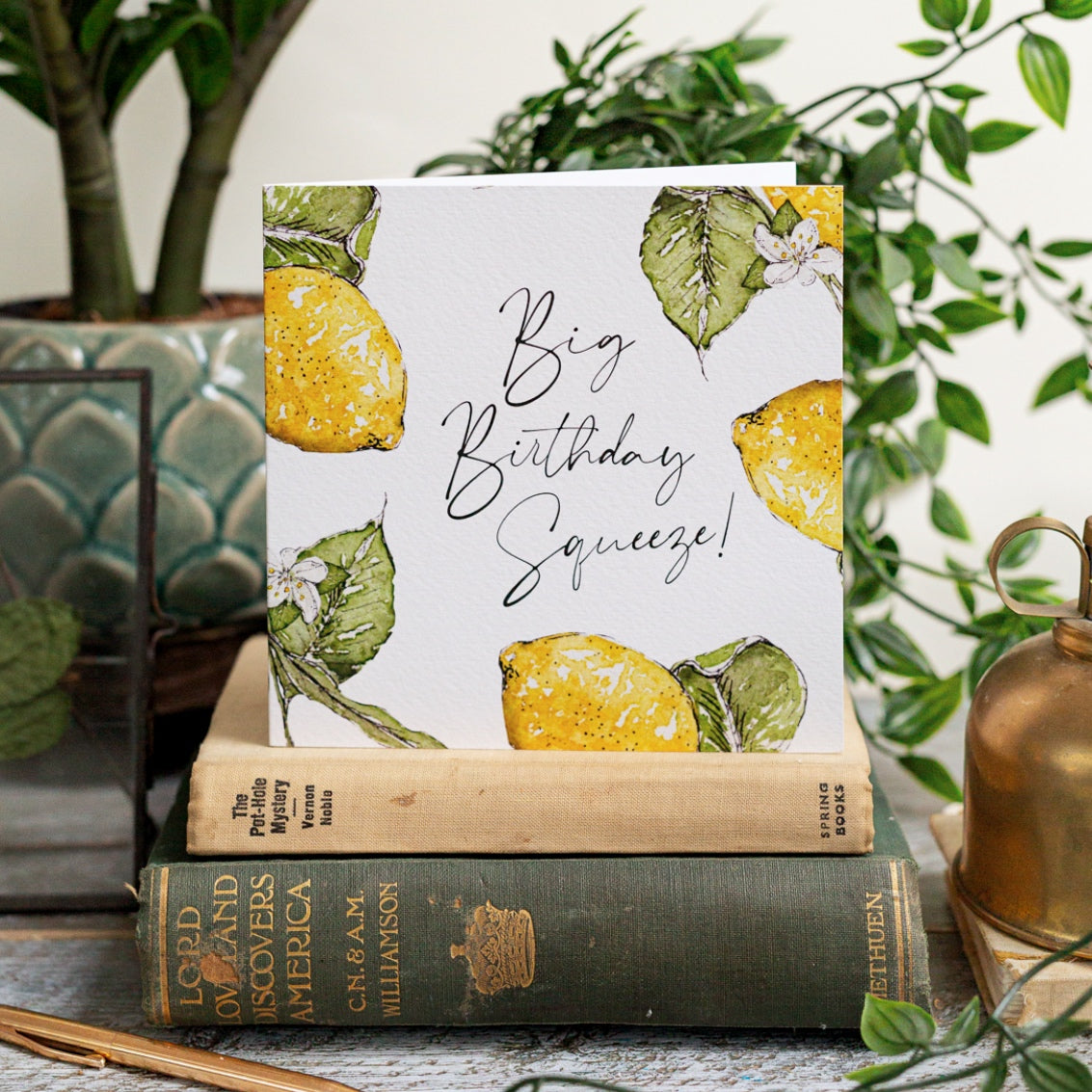 NEW! Big Birthday Squeeze (Lemon Pure) Card (Cello-Free)