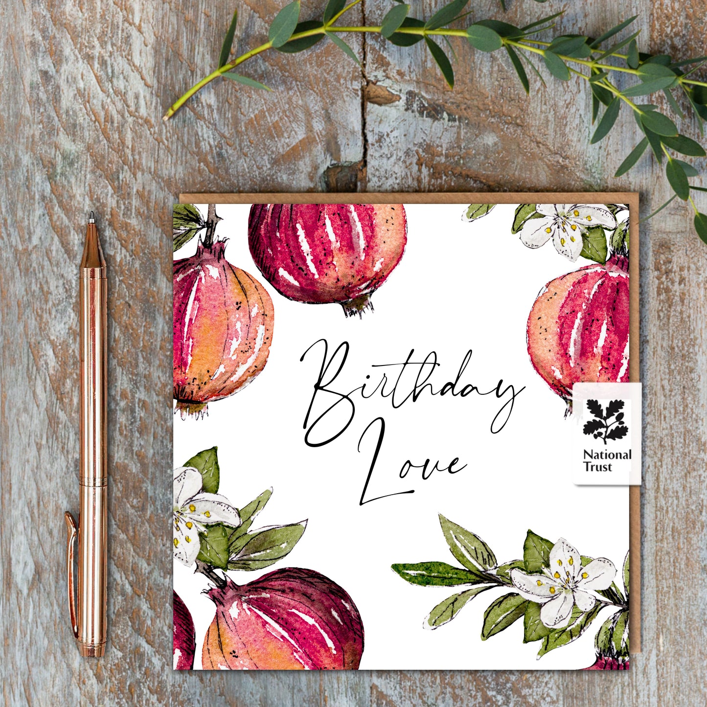 NEW! Birthday Love (Pomegranate Pure) Card (Cello-Free) (available for dispatch from Jan 2026)