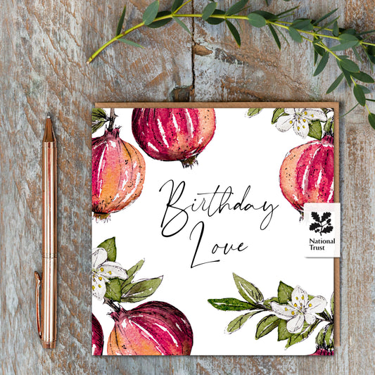 NEW! Birthday Love (Pomegranate Pure) Card (Cello-Free) (available for dispatch from Jan 2026)
