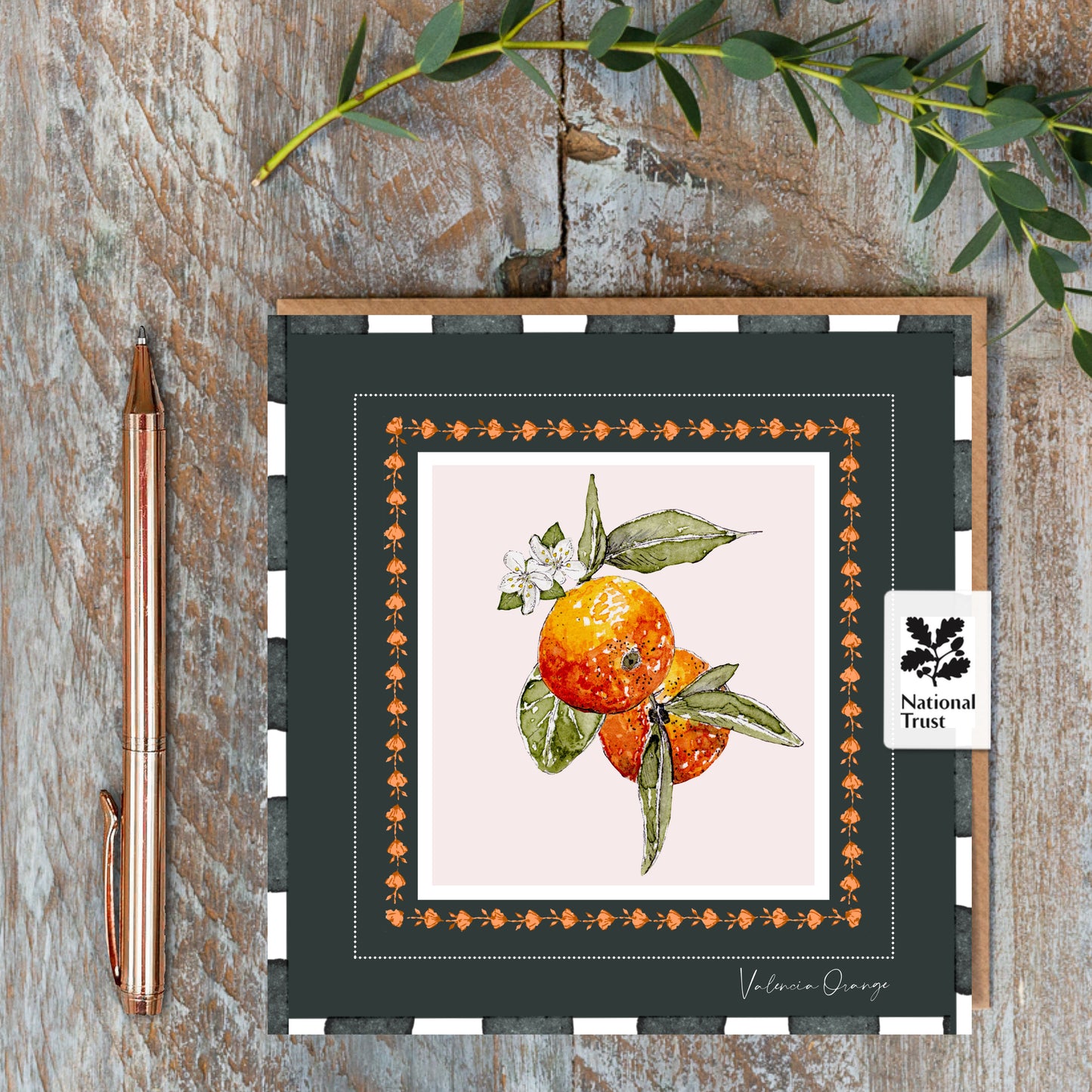NEW! Valencia Orange (Noir) Card (Cello-Free)