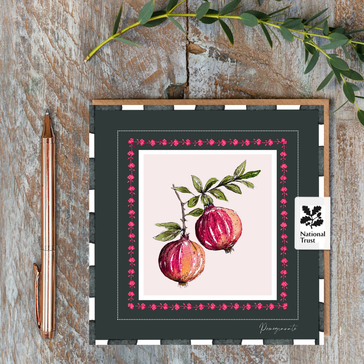 NEW! Pomegranate (Noir) Card (Cello-Free) (available for dispatch from Jan 2026)
