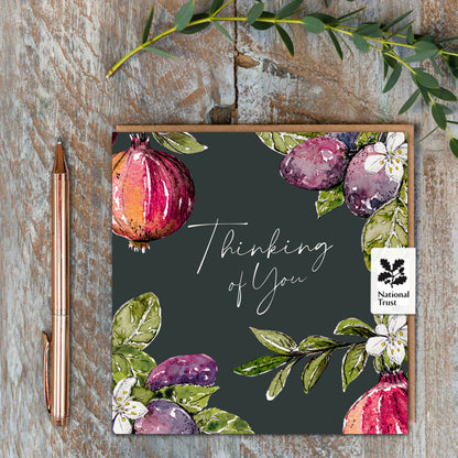 NEW! Thinking of You (Pomegranate & Plum Noir) Card (Cello-Free)