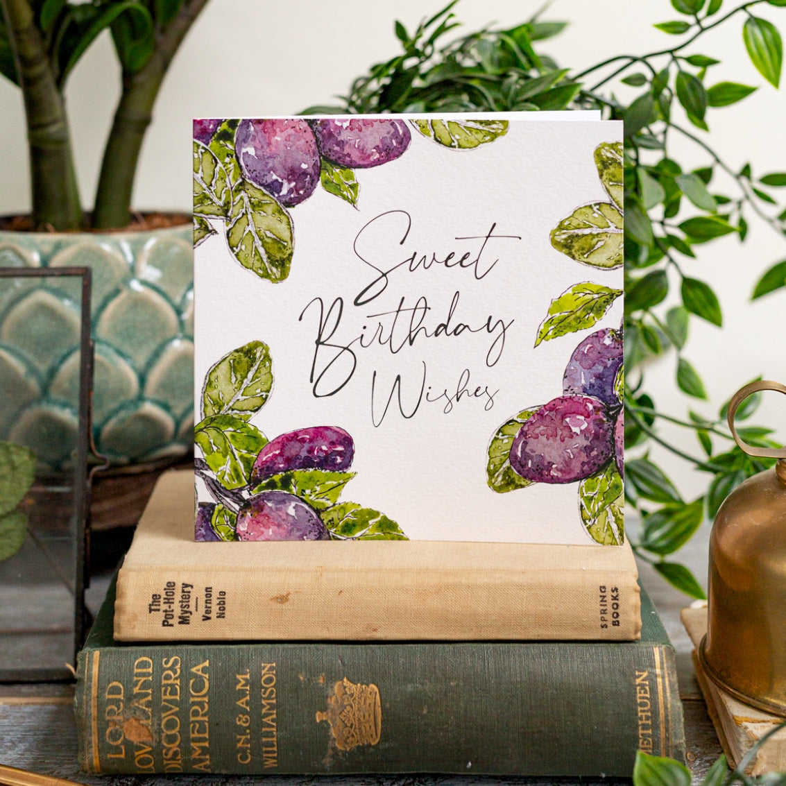 NEW! Sweet Birthday Wishes (Plum Pure) Card (Cello-Free)
