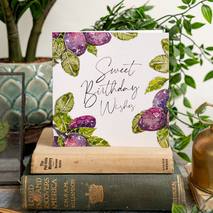 NEW! Sweet Birthday Wishes (Plum Pure) Card (Cello-Free)