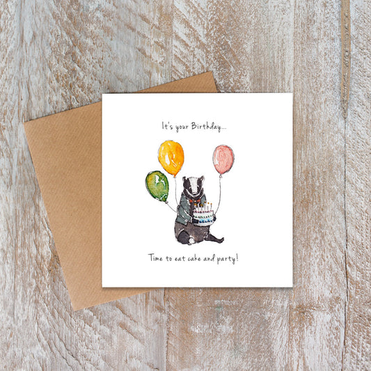 Eat Cake & Party! Card (Cello-Free)
