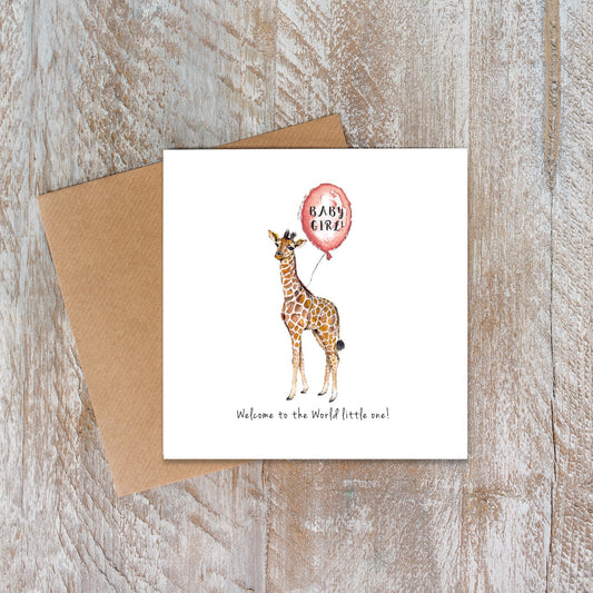 Baby Girl Card (Cello-Free)