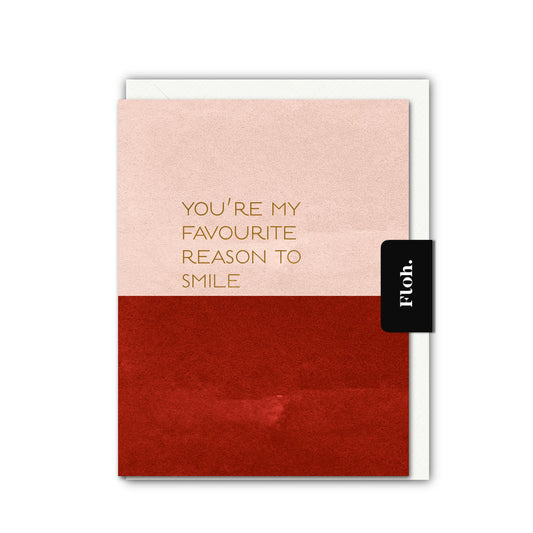 NEW! You're my favourite reason to Smile (Colourblock) Card (Cello-Free) (available for dispatch from Jan 2026)