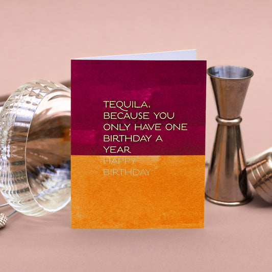 NEW! Tequilla (Colourblock) Card (Cello-Free)