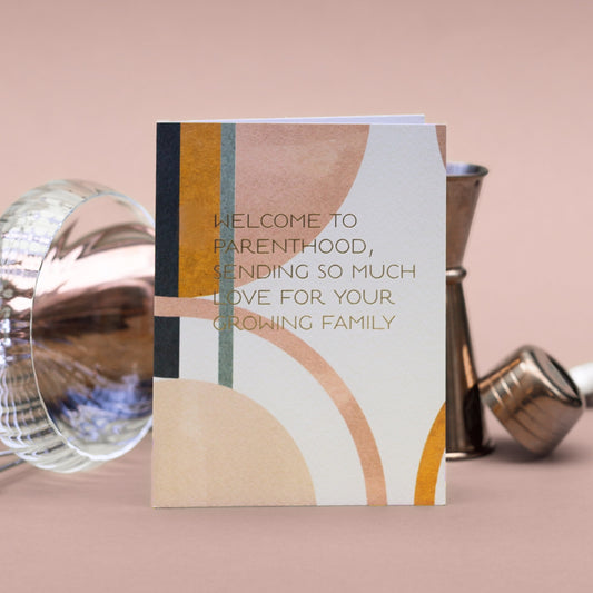 NEW! Welcome to Parenthood (Colourblock) Card (Cello-Free)